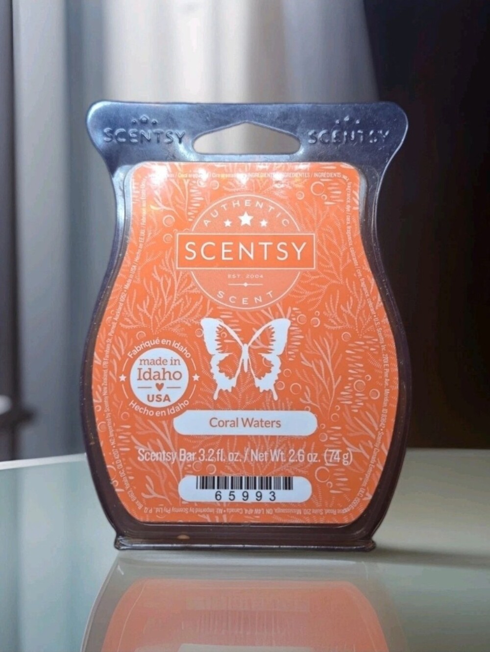Scentsy 3.2 Fl Oz Wax Bar RETIRED Scent Coral Waters New